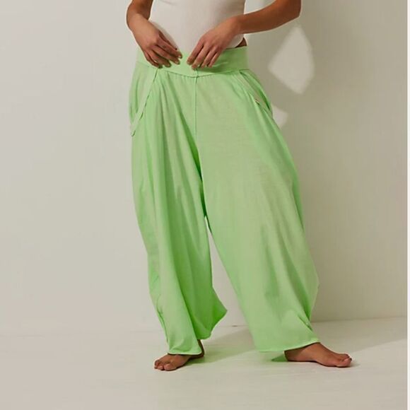 Free People Pants - NWOT Free People Summer Slumber Pant Key Lime